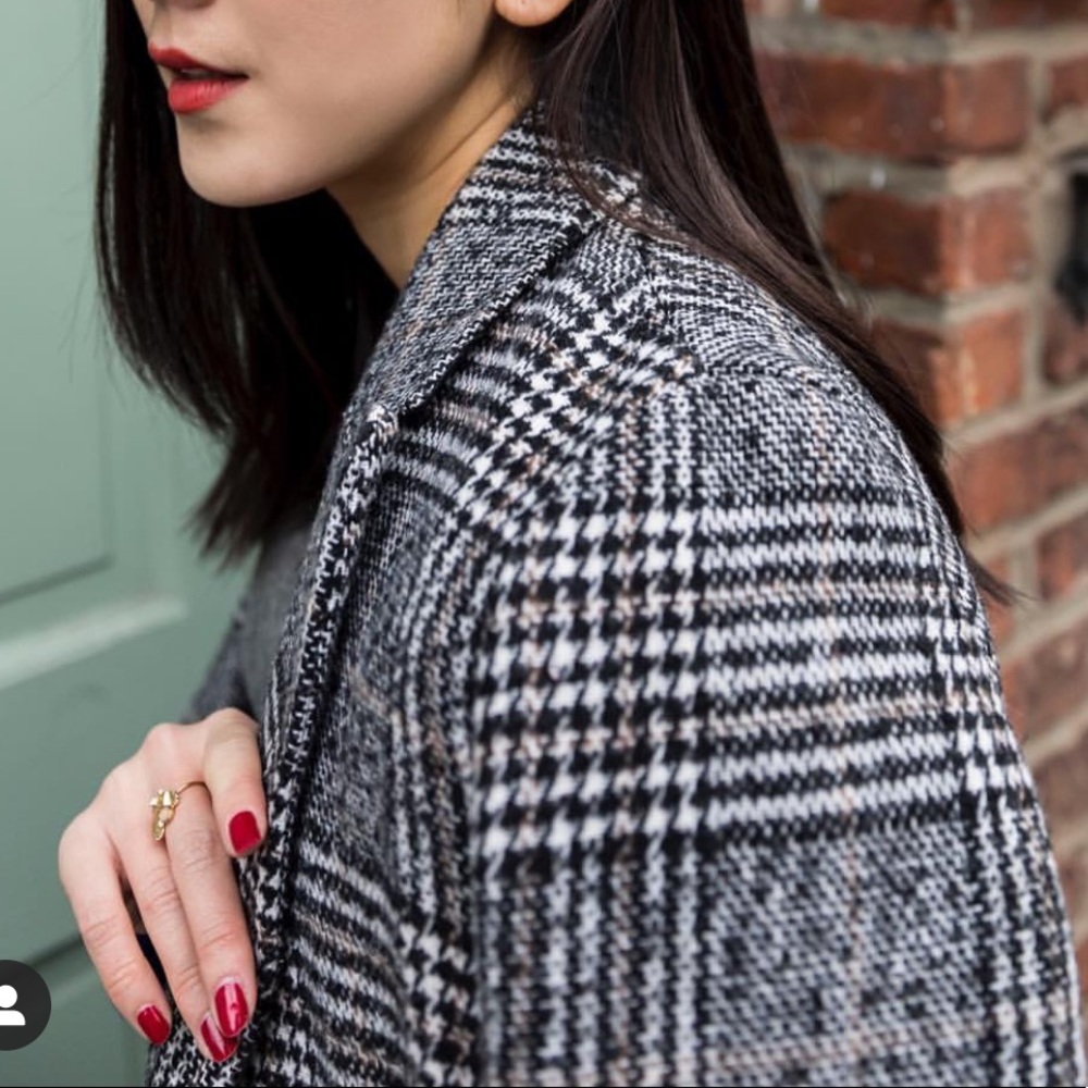Metisu Plaid Coat